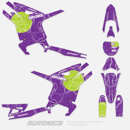 EXPLORER PURPLE GREEN Arctic Leopard XE Graphics kit