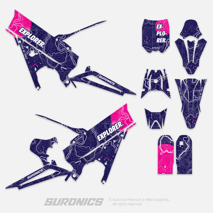 EXPLORER NAVY MAGENTA Talaria XXX Graphics kit