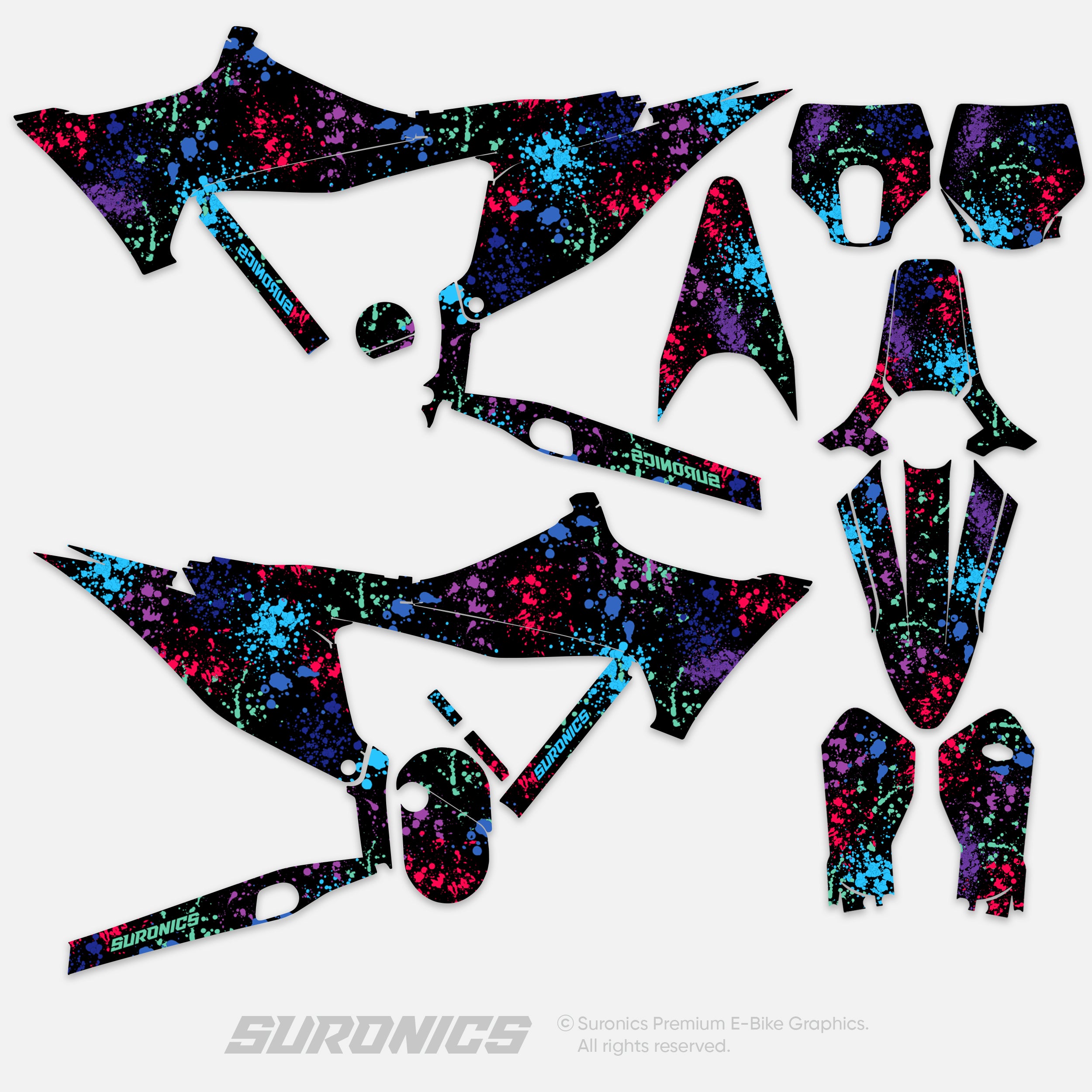 SPLATTER MULTICOLOR Stark Varg Graphics kit