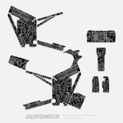 STREET GHOST BLACK GREY Tuttio Soleil 01 Graphics kit