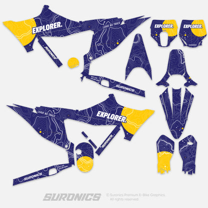 EXPLORER NAVY YELLOW Stark Varg Graphics kit
