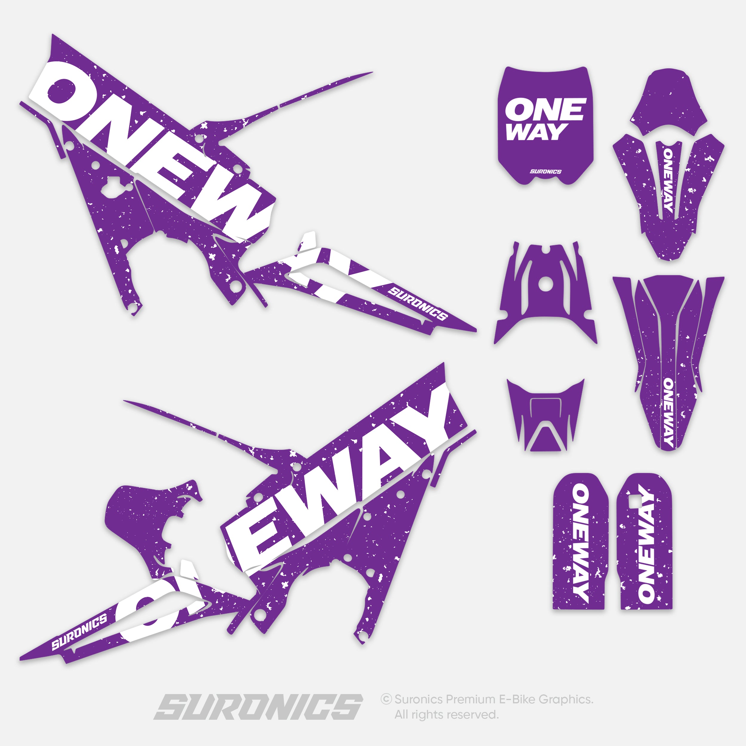 ONEWAY PURPLE WHITE Talaria XXX Graphics kit