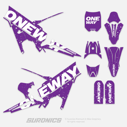 ONEWAY PURPLE WHITE Talaria XXX Graphics kit