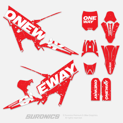 ONEWAY RED WHITE Talaria XXX Graphics kit