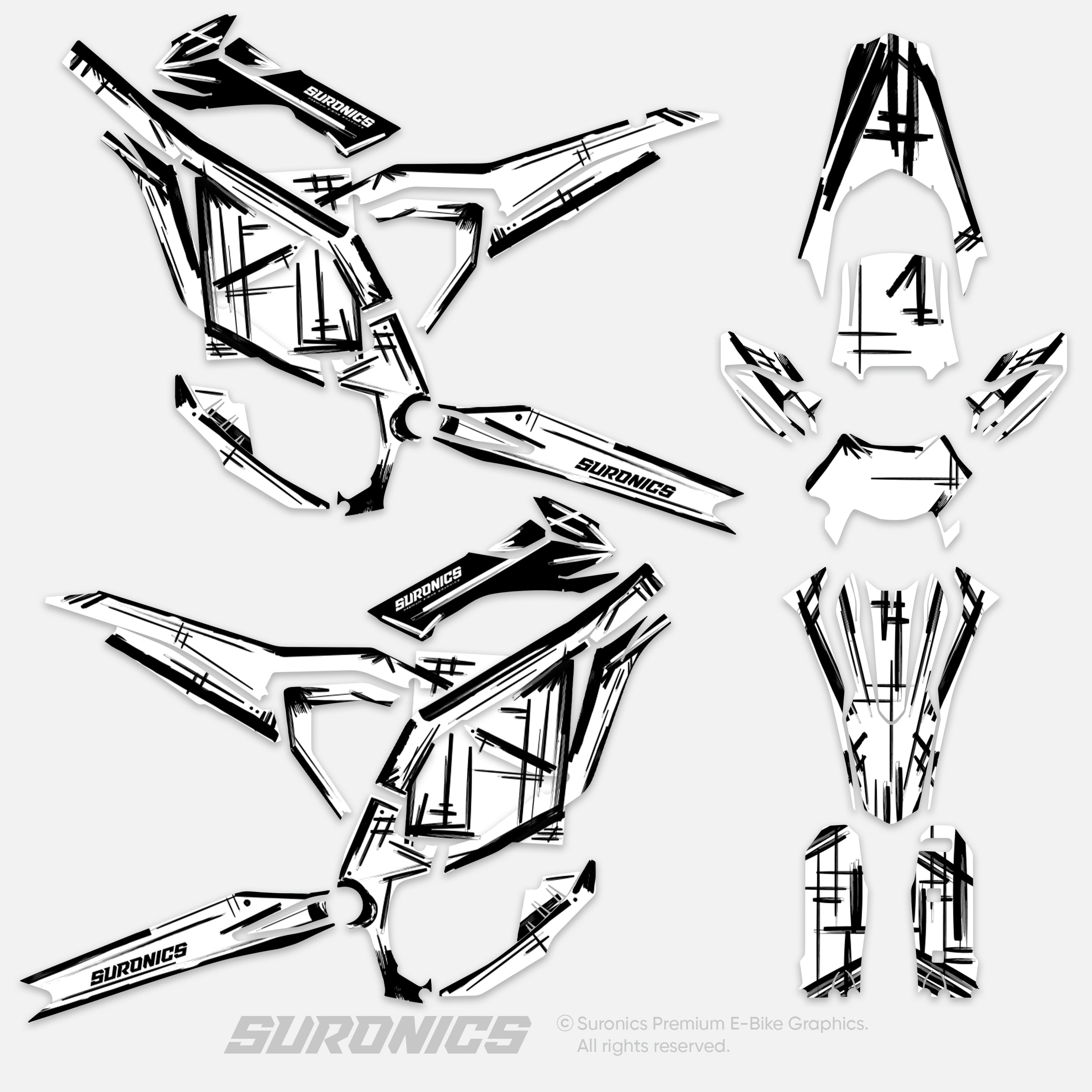 MARKER WHITE Surron Ultra Bee Graphics kit