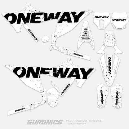 ONEWAY WHITE BLACK Stark Varg Graphics kit