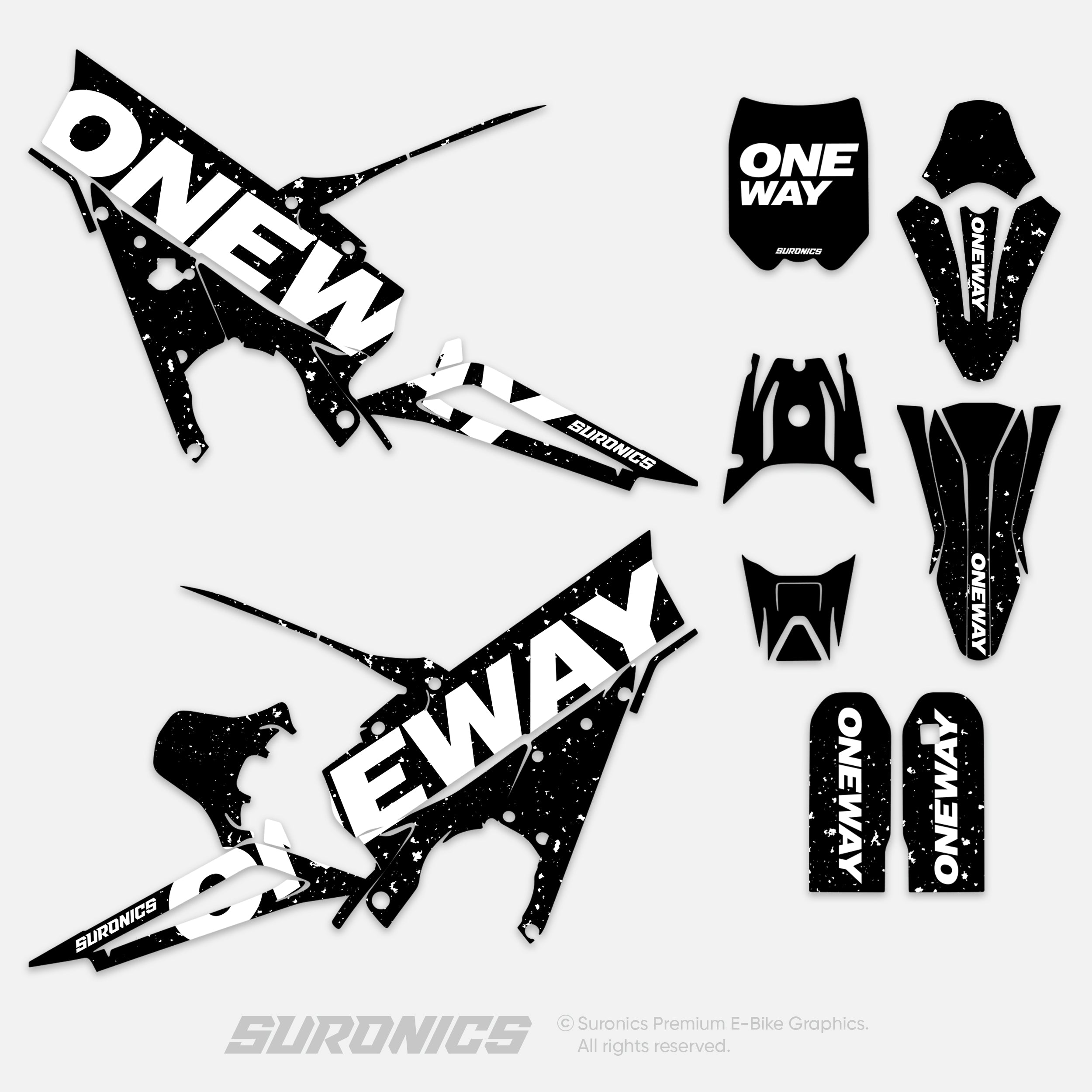 ONEWAY BLACK WHITE Talaria XXX Graphics kit