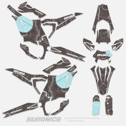 EXPLORER EARTH MILKY Surron Ultra Bee Graphics kit
