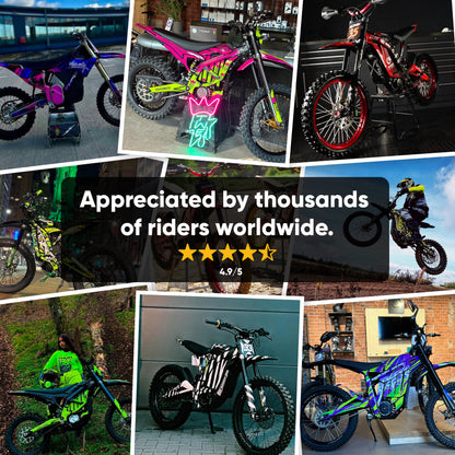 EXPLORER BLACK GREEN E-Ride Pro SS SR Graphics kit